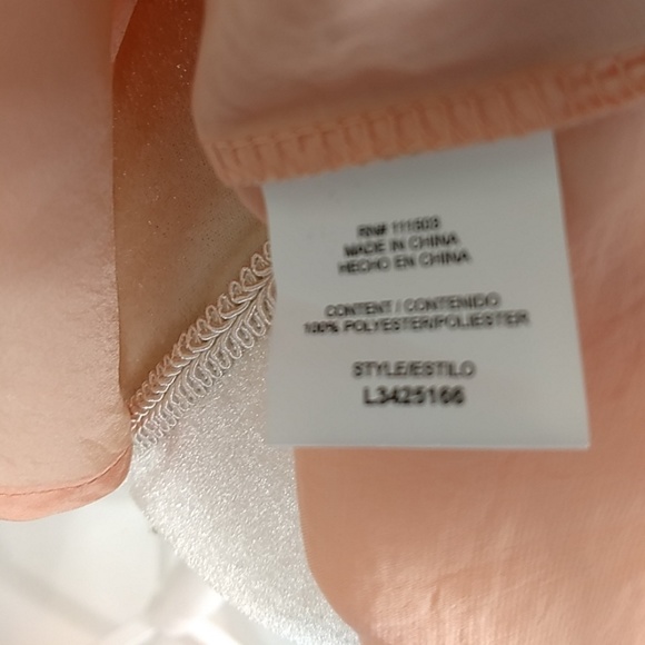 Women's 3/4 tops Peach with Ribbons - Picture 7 of 8